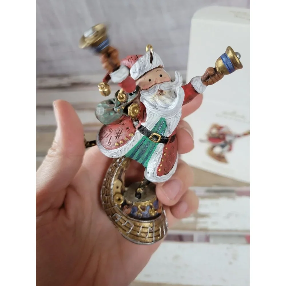 Hallmark ringing in the season Santa Claus 2008 ornament bell music Xmas holiday